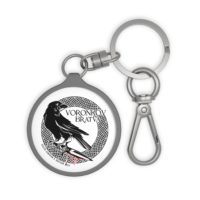 Voronkov Bratva Keyring - Black on white